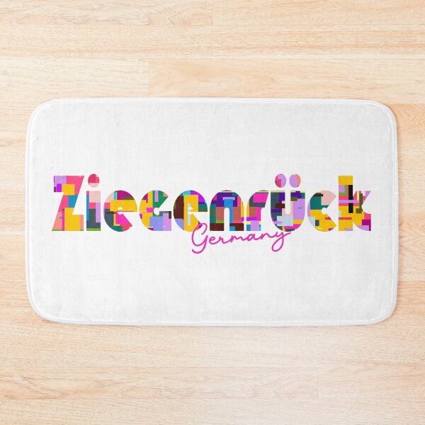 Item preview, Ziegenrück, Germany, Vibrant Abstract City Typography Art designed and sold by Wanderful-roads.