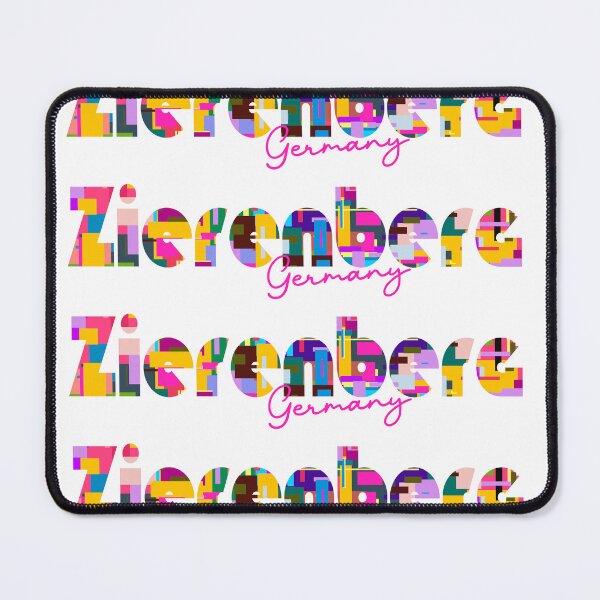 Item preview, Zierenberg, Germany, Vibrant Abstract City Typography Art designed and sold by Wanderful-roads.