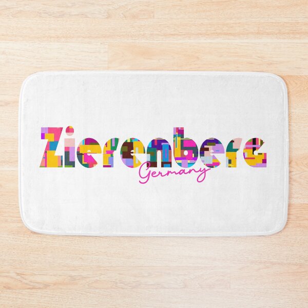 Item preview, Zierenberg, Germany, Vibrant Abstract City Typography Art designed and sold by Wanderful-roads.