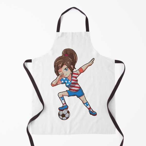 Item preview, USA Soccer Girl Dabbing Funny Fourth of July Football Player T-Shirt designed and sold by 3liegy.