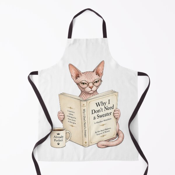 Item preview, Funny Sphynx Cat Book Lover Gift designed and sold by Gentlestate.