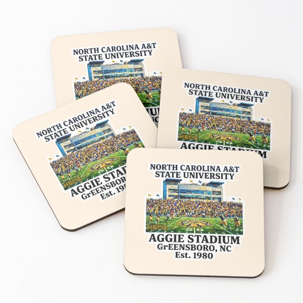 Artikelvorschau, North Carolina AT State University Aggie Stadium Game Day Oil Painting Art entworfen und verkauft von EvergreenPark - Tee Studio.