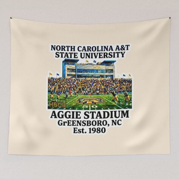 Item preview, North Carolina AT State University Aggie Stadium Game Day Oil Painting Art designed and sold by EvergreenPark - Tee Studio.