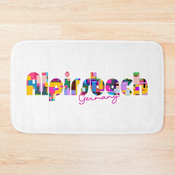 Item preview, Alpirsbach, Germany, Vibrant Abstract City Typography Art designed and sold by Wanderful-roads.