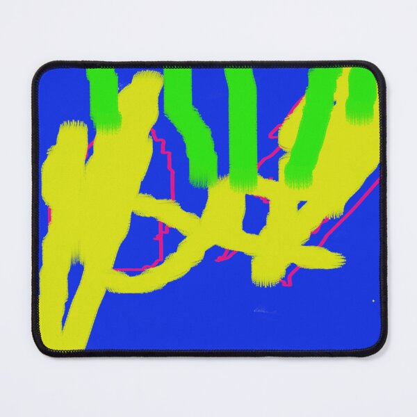 Item preview, Green, yellow and red on the blue background designed and sold by Dniprianka.