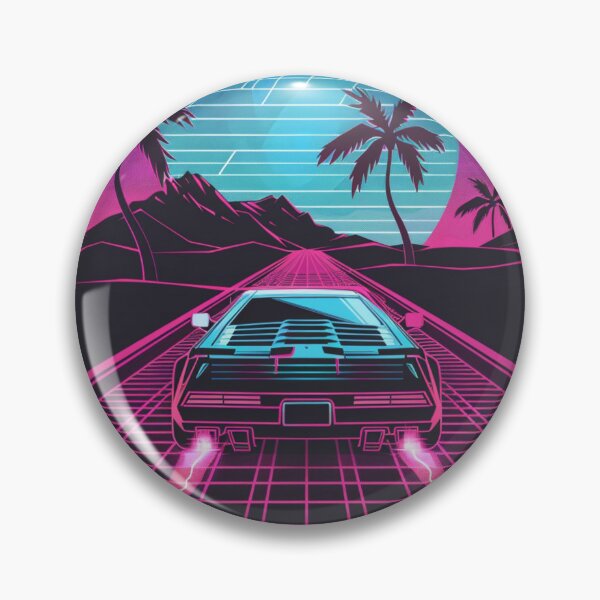 Item preview, OUTRUN THE NIGHT - Synthwave Car & Grid Shirt designed and sold by VectorForge.
