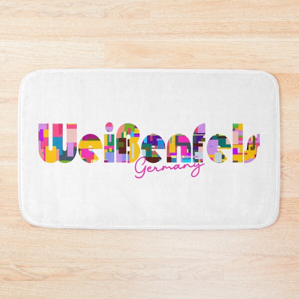 Item preview, Weißenfels, Germany, Vibrant Abstract City Typography Art designed and sold by Wanderful-roads.