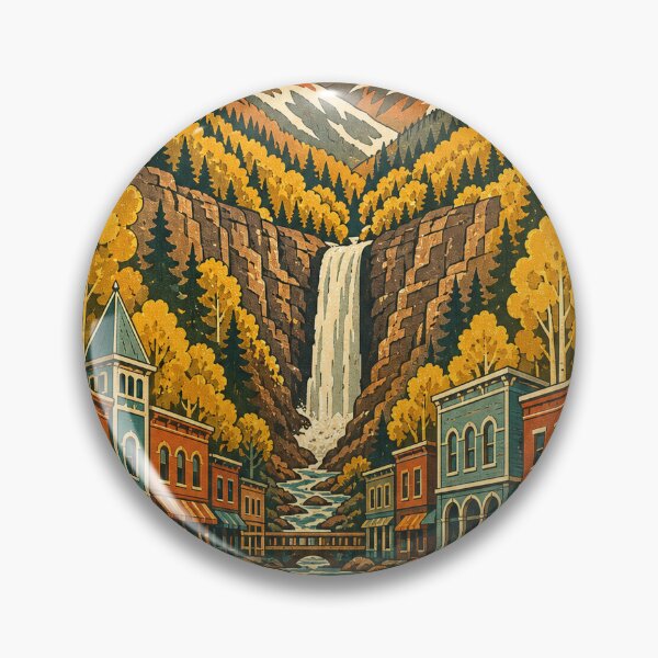 Item preview, Telluride USA Travel Souvenir - Retro Illustration designed and sold by VisualArtsOasis.