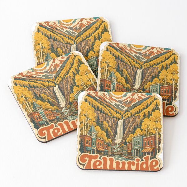 Item preview, Telluride USA Travel Souvenir - Retro Illustration designed and sold by VisualArtsOasis.