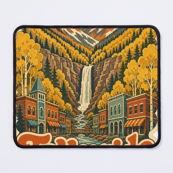 Item preview, Telluride USA Travel Souvenir - Retro Illustration designed and sold by VisualArtsOasis.