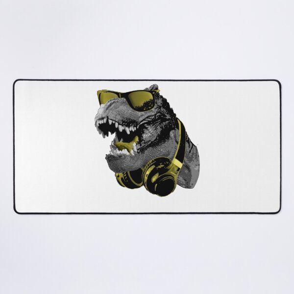 Item preview, Cool T-Rex Dinosaur Sunglasses Headphones Music designed and sold by marke770.