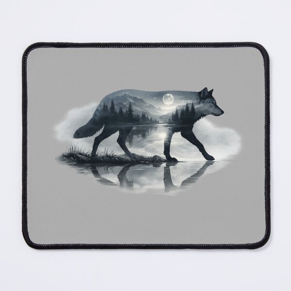 Item preview,  vintage wolf forest art designed and sold by stikrusak.