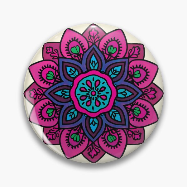 Item preview, Folk Mandala designed and sold by CharlottePlaceArt.