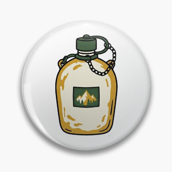 Item preview, Vintage Canteen Water Bottle Minimal Art Style designed and sold by Yellowriversss.