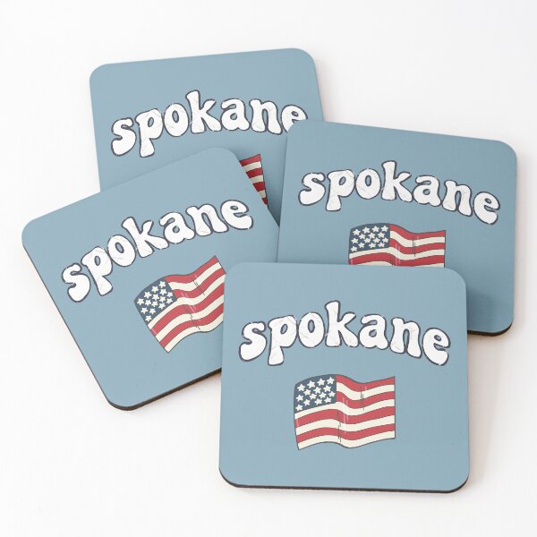 Item preview, Spokane Washington Cute Pastel Skyline designed and sold by HowToCanadian.