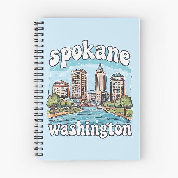 Item preview, Spokane Washington Cute Pastel Skyline designed and sold by HowToCanadian.