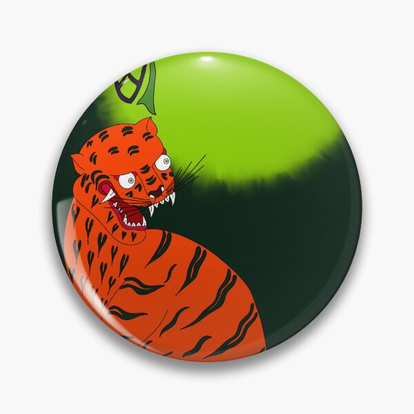 Item preview, Spooky Korean Tiger under Green Full Moon designed and sold by DaHaeStudio.