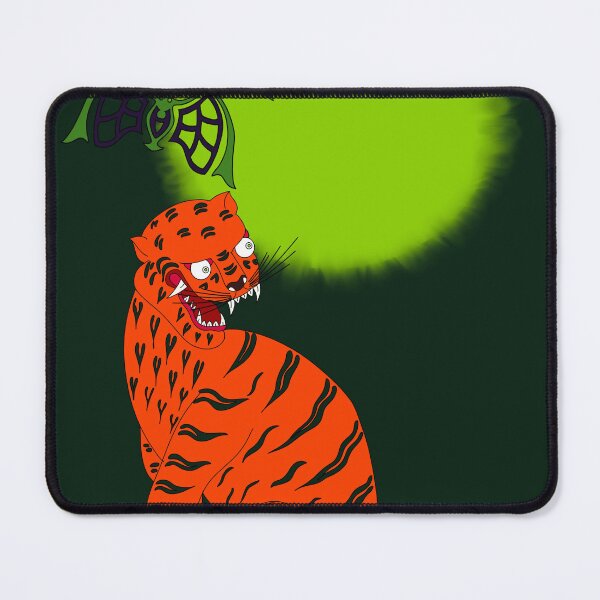 Item preview, Spooky Korean Tiger under Green Full Moon designed and sold by DaHaeStudio.