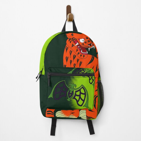 Item preview, Spooky Korean Tiger under Green Full Moon designed and sold by DaHaeStudio.