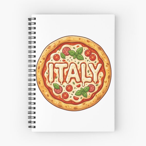 Item preview, Italy Pizza Illustration Cute Italian Food Graphic designed and sold by Ar0undTheW0rld.
