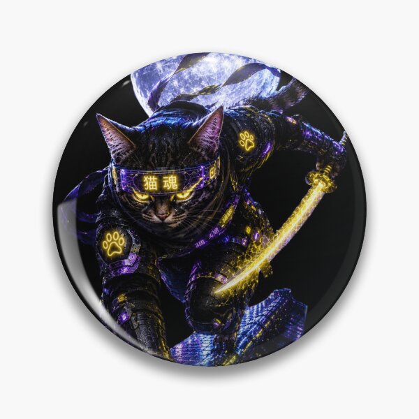 Item preview, Moonblade Neko Ninja designed and sold by Neon Riot Studio.