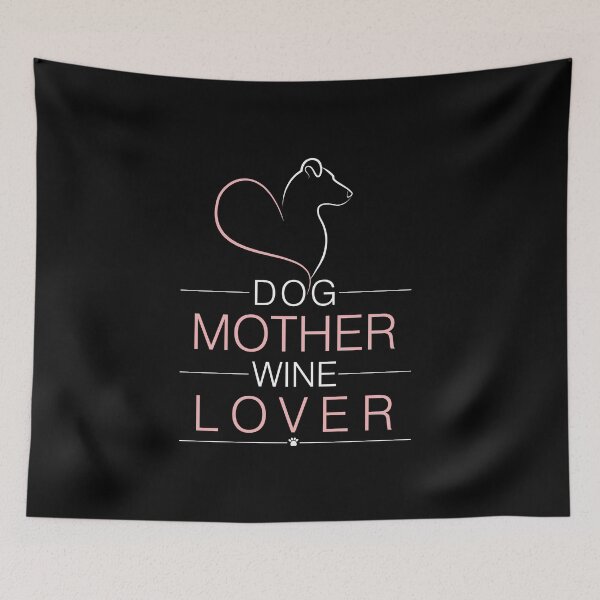 Item preview, Dog Mom Wine Lover  designed and sold by Yasser Attia.