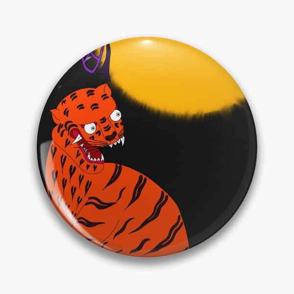 Item preview, Traditional Korean Tiger and Golden Halloween Moon designed and sold by DaHaeStudio.