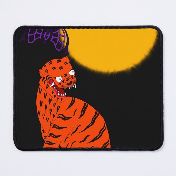 Item preview, Traditional Korean Tiger and Golden Halloween Moon designed and sold by DaHaeStudio.