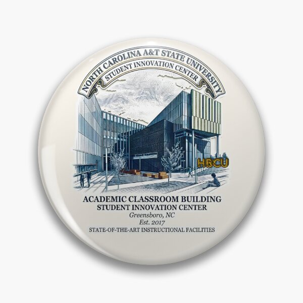 Item preview, NC AT Academic Classroom Building Engraving Art designed and sold by EvergreenPark - Tee Studio.