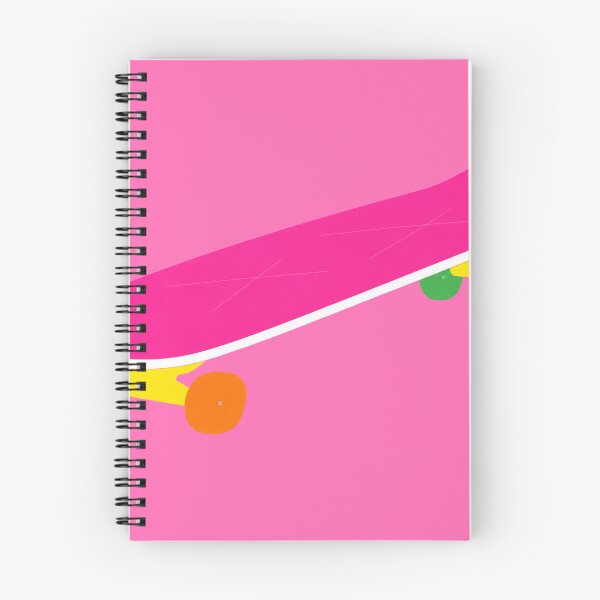 Item preview, Bright Neon Pink Skateboard Colorful Wheels Laptop Sticker designed and sold by bosamji.