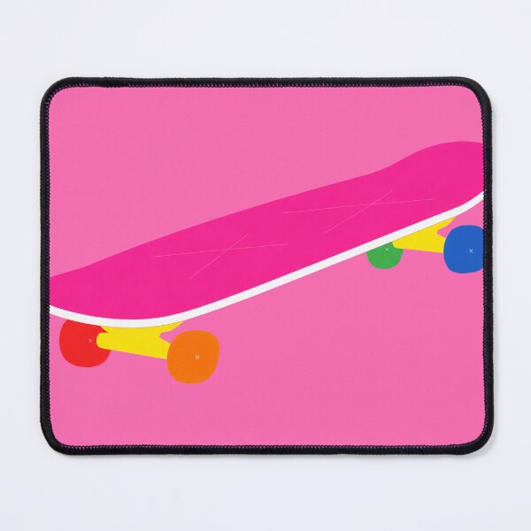 Item preview, Bright Neon Pink Skateboard Colorful Wheels Laptop Sticker designed and sold by bosamji.