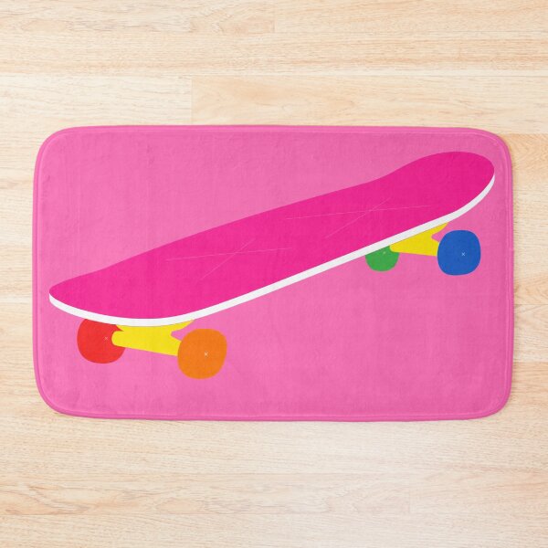 Item preview, Bright Neon Pink Skateboard Colorful Wheels Laptop Sticker designed and sold by bosamji.