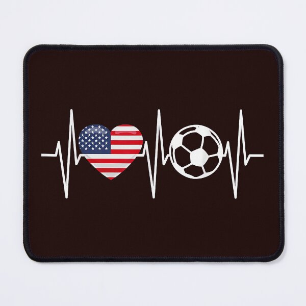 Item preview, Soccer Is My Heartbeat USA American Flag Soccer Lover T-Shirt designed and sold by 3liegy.