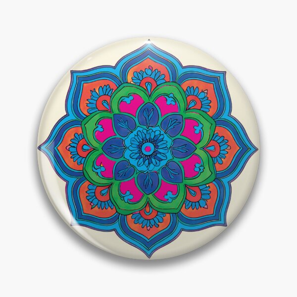 Item preview, Folk Mandala designed and sold by CharlottePlaceArt.