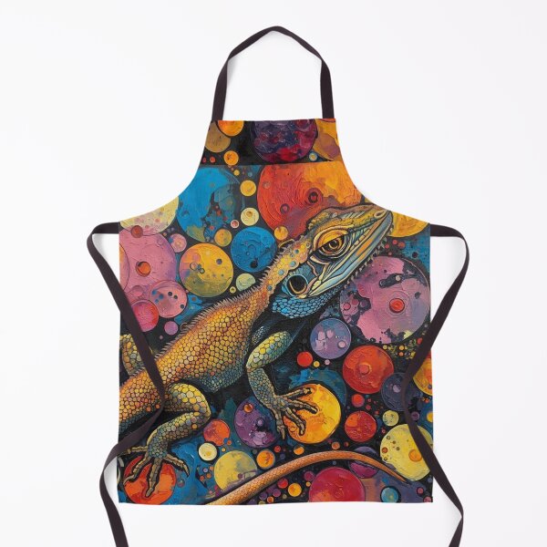 Item preview, Relaxing lizard on a colorful bubble designed and sold by Art70shop.