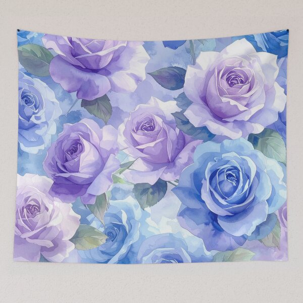 Item preview, Blue Purple Rose Flowers designed and sold by SeaStarAlex.