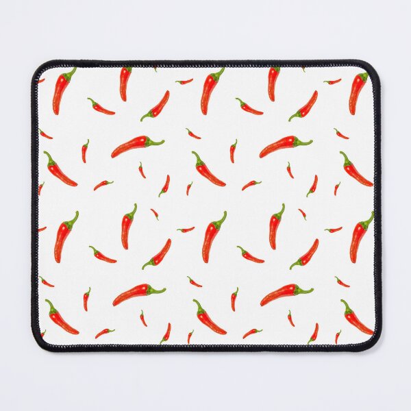 Item preview, Minimalist red chili pepper pattern kitchen decor print designed and sold by TanalyFlowers.