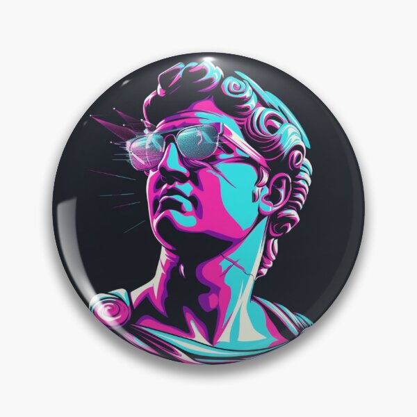 Item preview, A E S T H E T I C - Vaporwave Greek Statue with Sunglasses designed and sold by VectorForge.