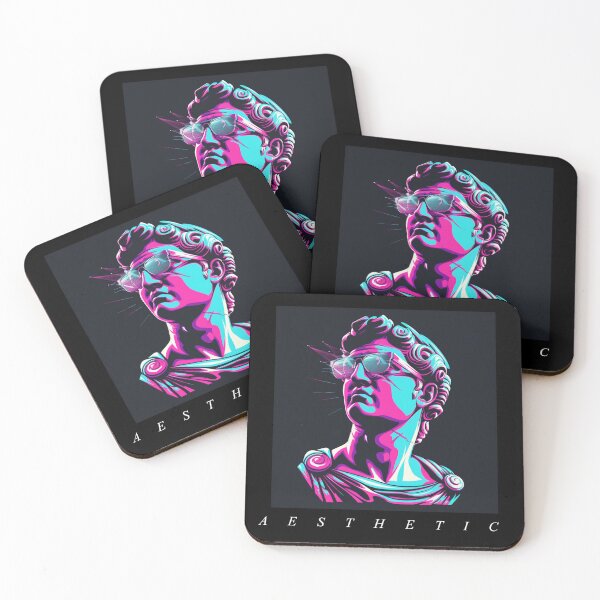 Item preview, A E S T H E T I C - Vaporwave Greek Statue with Sunglasses designed and sold by VectorForge.