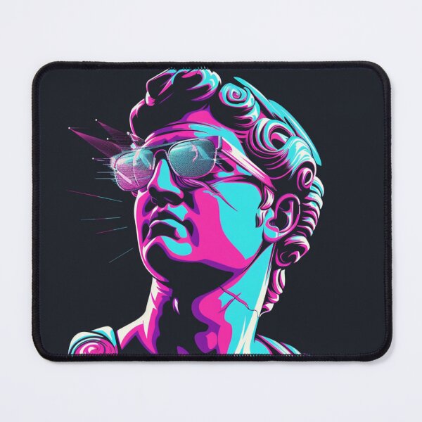 Item preview, A E S T H E T I C - Vaporwave Greek Statue with Sunglasses designed and sold by VectorForge.