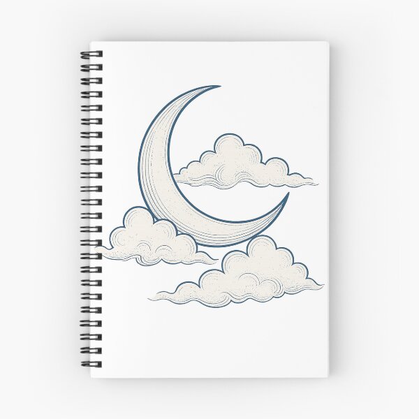 Item preview, Crescent Moon and Clouds designed and sold by Velvet-motive.