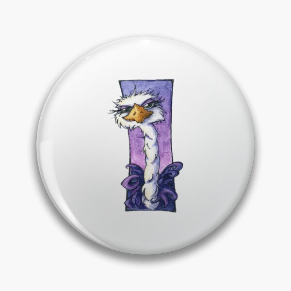 Item preview, Dreamy Ostrich With Lavender Eyes designed and sold by Palmwayapparel.