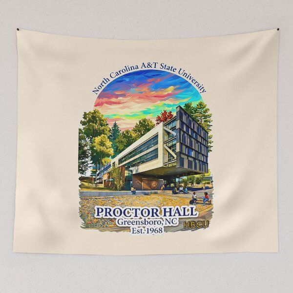 Item preview, Proctor Hall Impressionist Art - North Carolina A&T State University designed and sold by EvergreenPark - Tee Studio.
