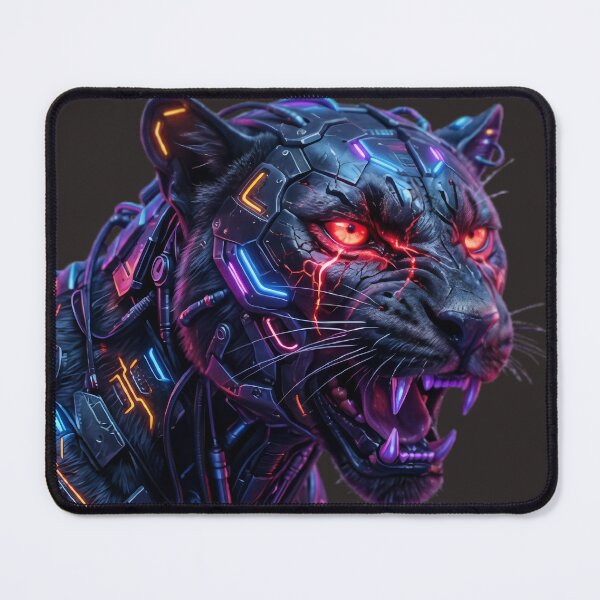 Item preview, Cyberpunk Neon Panther: Futuristic Mecha Predator designed and sold by Neo Tokio.