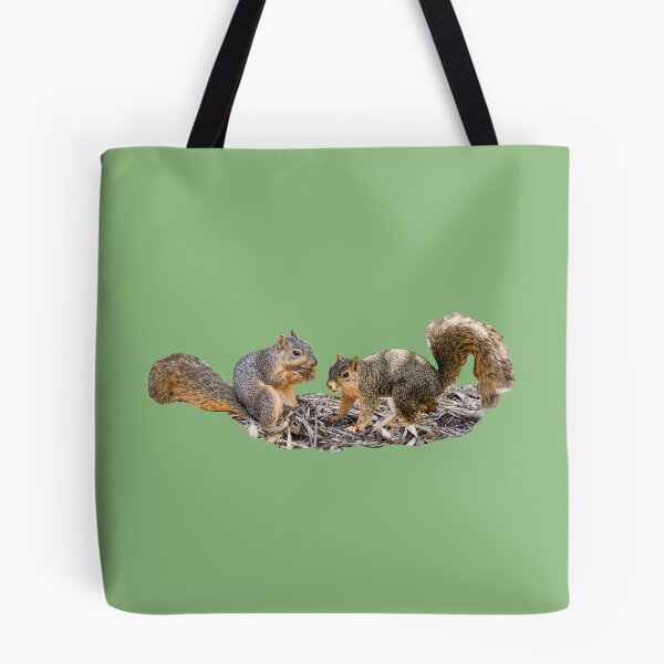 Item preview, Pair of squirrels with a nut, Eastern fox squirrels from California designed and sold by CreaVisArt.