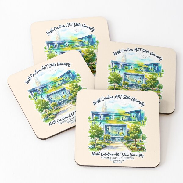 Artikelvorschau, North Carolina AT State University Corbett Sports Center Watercolor Art entworfen und verkauft von EvergreenPark - Tee Studio.