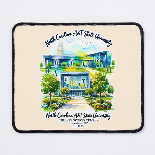 Item preview, North Carolina AT State University Corbett Sports Center Watercolor Art designed and sold by EvergreenPark - Tee Studio.