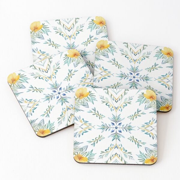 Item preview, Golden Blossom Watercolor Vintage designed and sold by Colorshow-relax.