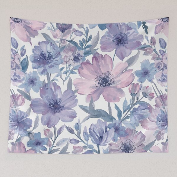 Item preview, Pastel Pink Blue Purple Floral designed and sold by SeaStarAlex.