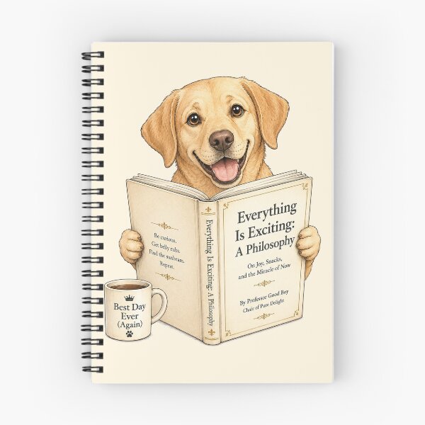 Item preview, Funny Yellow Labrador Book Lover Gift designed and sold by Gentlestate.